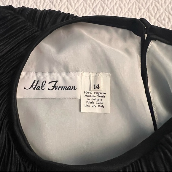 HAL FERMAN Crinkle Pleated Midi Dress Plus Size - Picture 11 of 12